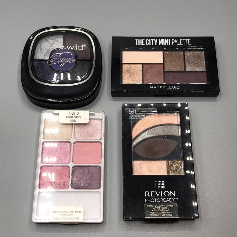 Four multi-pan eye shadow palettes